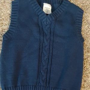 Navy blue sweater vest 24m
